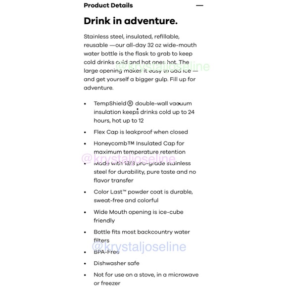 Last one! Special Edition Whole Foods HydroFlask - Sandalwood 32 oz Wide Mouth - Picture 12 of 13